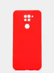 Красный чехол для Xiaomi Redmi Note 9, матовый, силиконовый, с закрытым низом и бархатом внутри