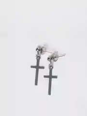 Серебряный серьги Крестики унисекс