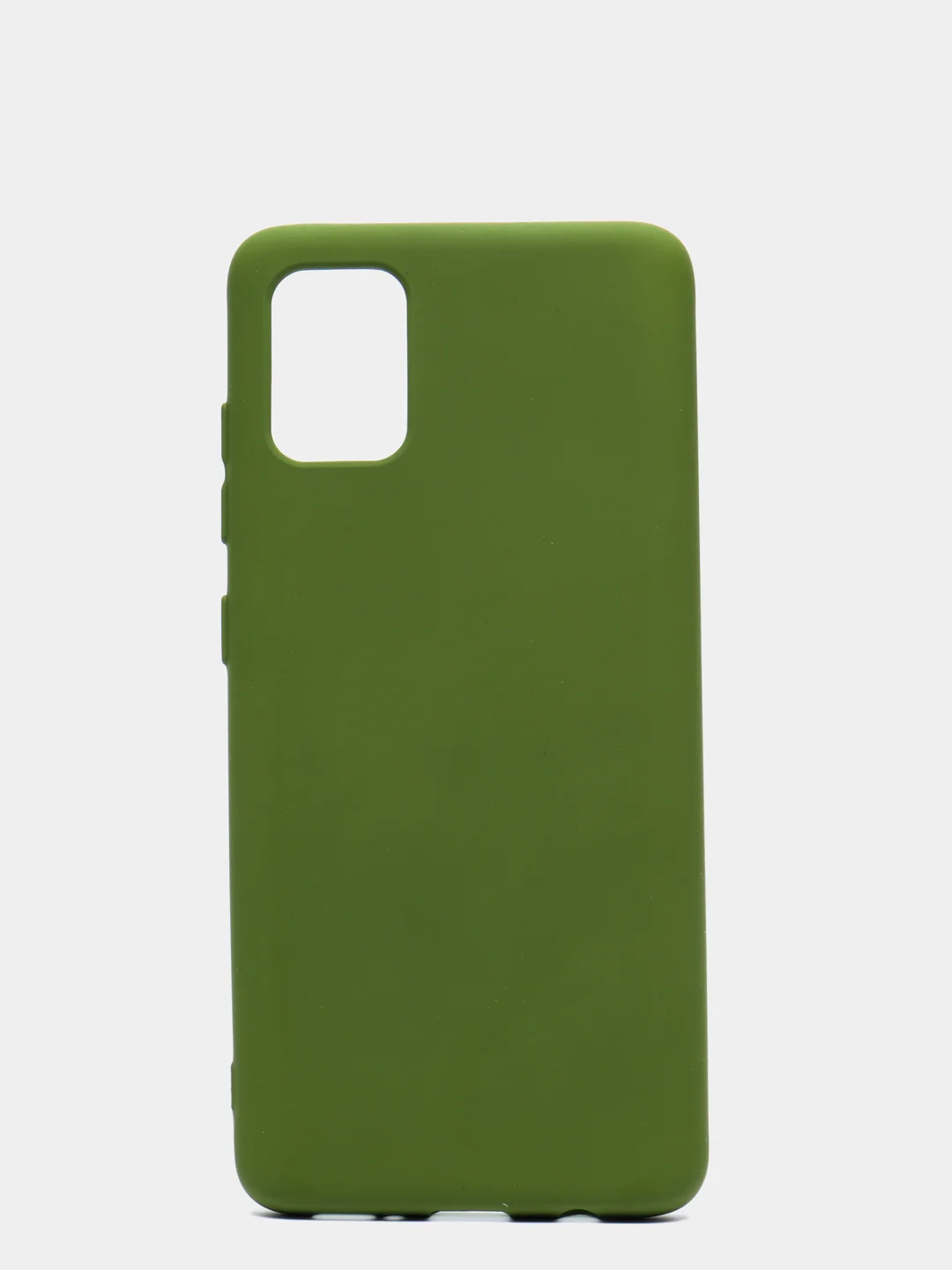 Зелёный хаки чехол Siliconе Case для Samsung A51 Cамсунг А51 soft touch