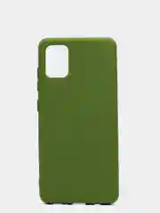 Зелёный хаки чехол Siliconе Case для Samsung A51 Cамсунг А51 soft touch