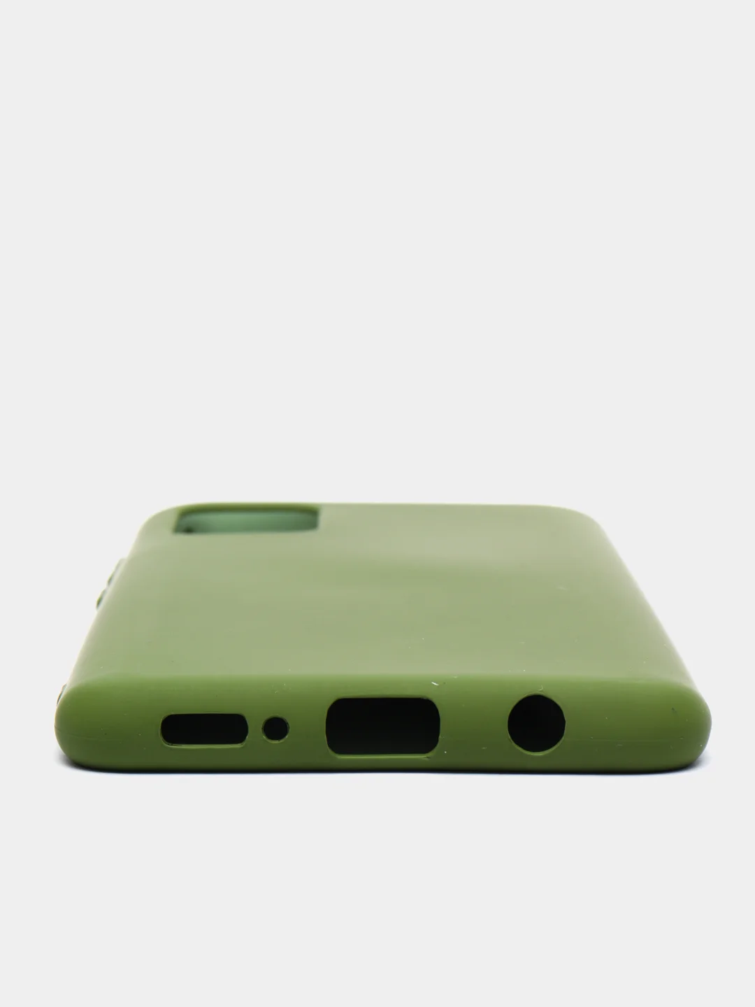 Зелёный хаки чехол Siliconе Case для Samsung A51 Cамсунг А51 soft touch