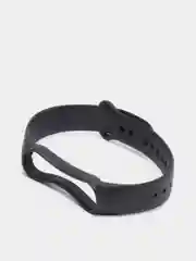 Черный ремешок силиконовый для браслета Xiaomi Mi Band 5, 6, 7