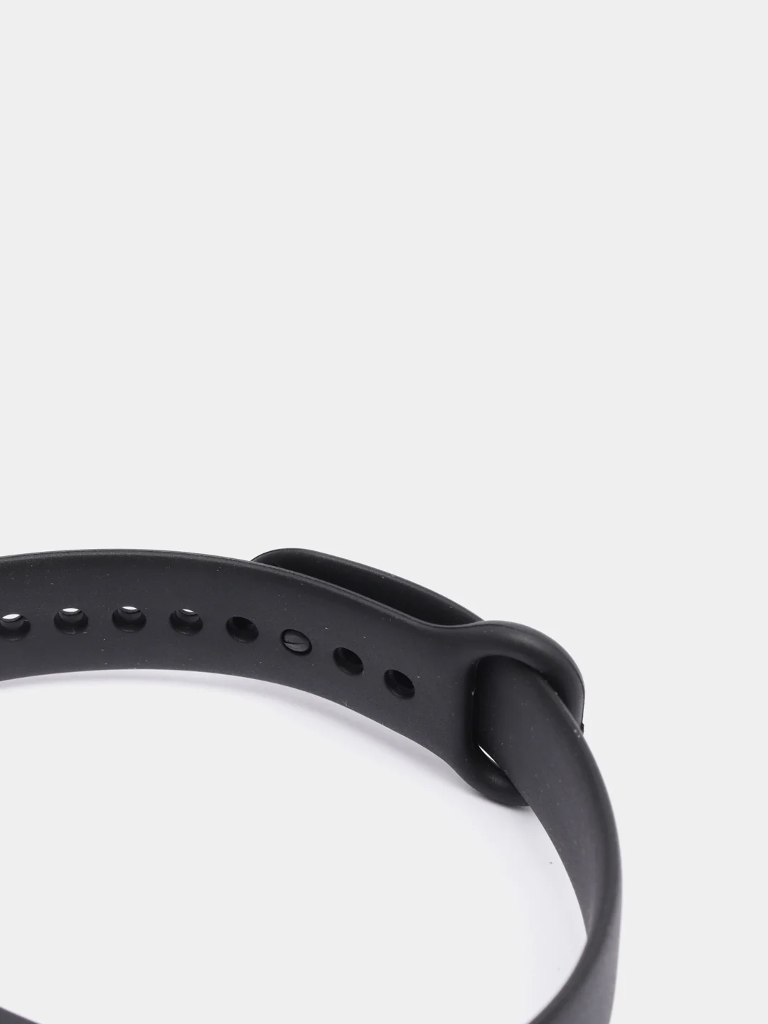 Черный ремешок силиконовый для браслета Xiaomi Mi Band 5, 6, 7