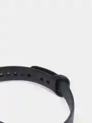 Черный ремешок силиконовый для браслета Xiaomi Mi Band 5, 6, 7