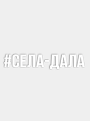 Наклейка на авто "#СЕЛА-ДАЛА"