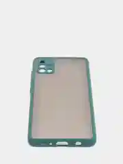 Морской чехол Samsung Galaxy A51 полупрозрачный пластиковый матовый с цветными кнопками