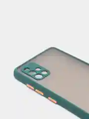 Морской чехол Samsung Galaxy A51 полупрозрачный пластиковый матовый с цветными кнопками