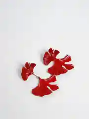 Серьги цветок / Серьги красные
