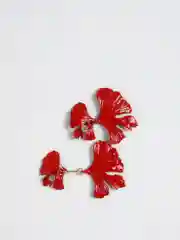 Серьги цветок / Серьги красные