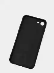 Черный чехол силиконовый для iPhone 7, 8 SE 2020, 11, 12, 13, Pro, Max, mini, защита камеры