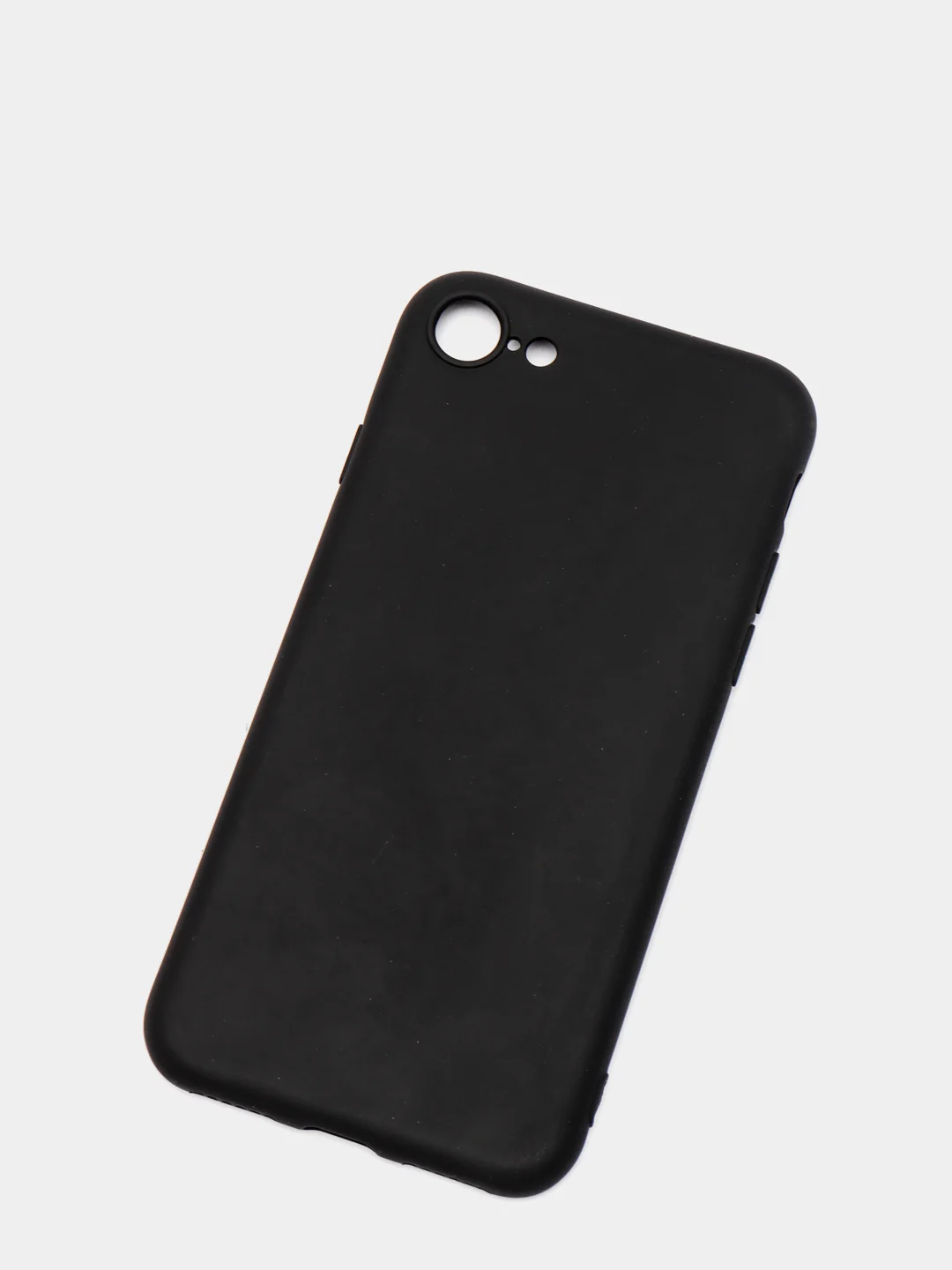 Черный чехол силиконовый для iPhone 7, 8 SE 2020, 11, 12, 13, Pro, Max, mini, защита камеры