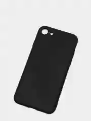 Черный чехол силиконовый для iPhone 7, 8 SE 2020, 11, 12, 13, Pro, Max, mini, защита камеры