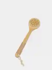 Антицеллюлитная массажная пилинг щетка для сухого массажа тела c натуральной щетиной