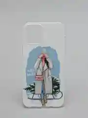 Мятный чехол iPhone 11, 12/ 12 Pro 6.1 mini, 7/ 8/ SE 2020, 5/ 5s /se 2016 с новогодним рисунком