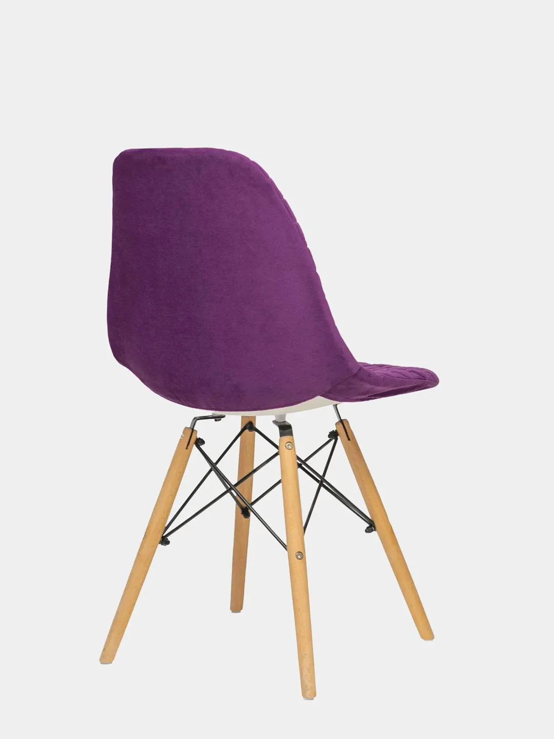 Фиолетовый чехол на стул Eames, с поролоном