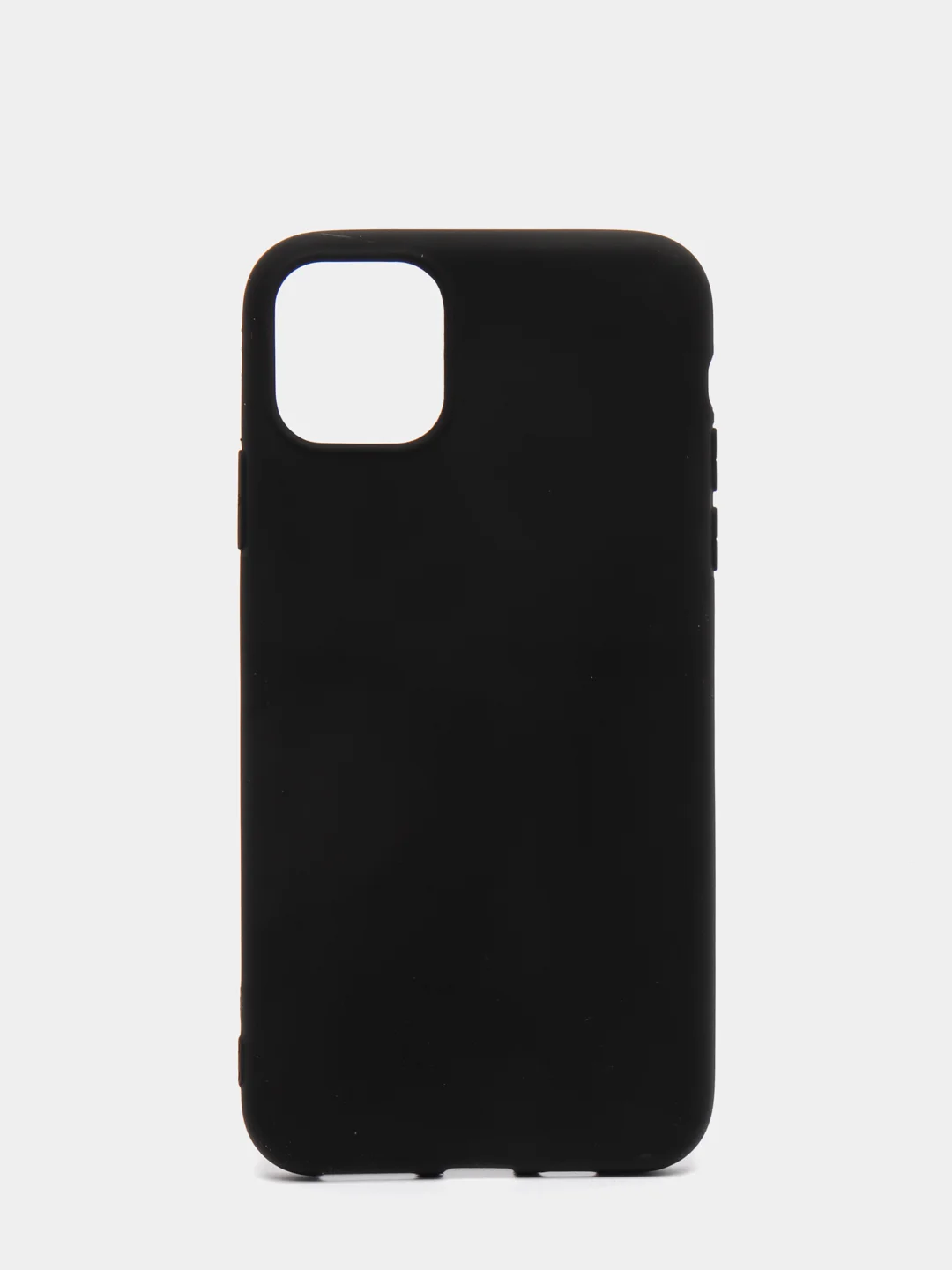 Силиконовый чёрный матовый чехол для iPhone 11 Pro Max, 12 Pro Max, 13 Pro Max, 14 Plus
