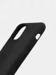 Силиконовый чёрный матовый чехол для iPhone 11 Pro Max, 12 Pro Max, 13 Pro Max, 14 Plus