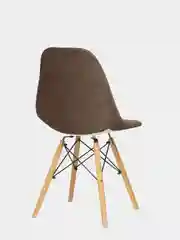 Коричневый чехол на стул Eames, с поролоном