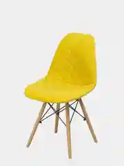 Горчичный чехол на стул Eames, с поролоном