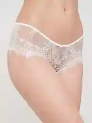 Белый женские кружевные трусы танга