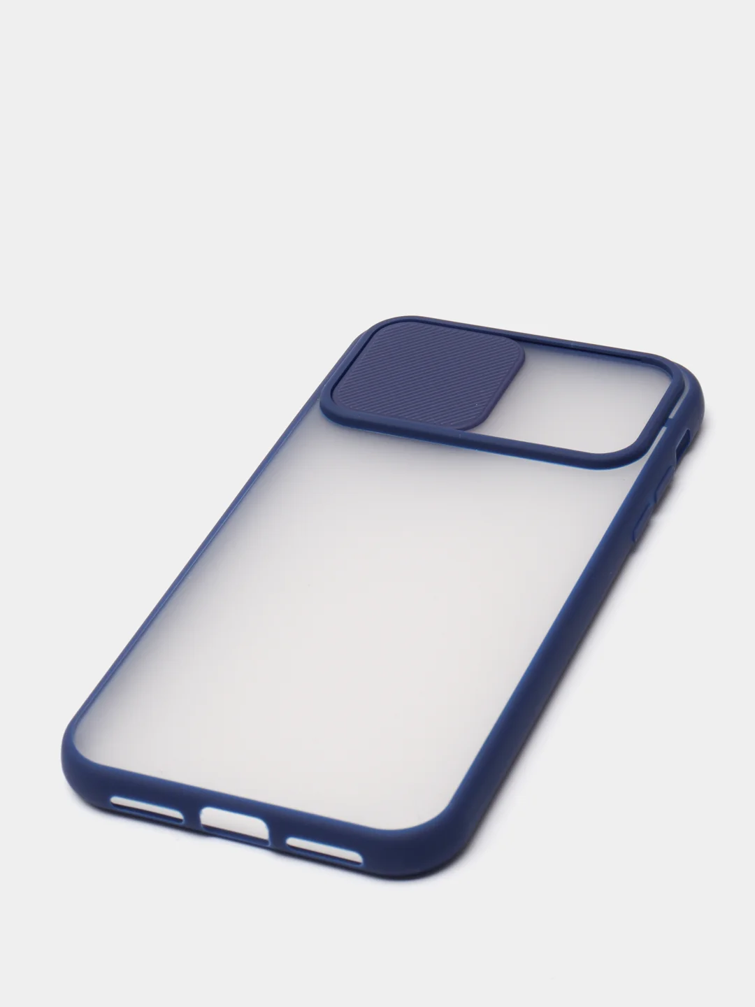 Синий чехол с защитой для камеры на iPhone (Айфон) 6 Plus, 7, XS, 11 Pro Max, 12 mini, 13 Pro