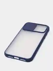 Синий чехол с защитой для камеры на iPhone (Айфон) 6 Plus, 7, XS, 11 Pro Max, 12 mini, 13 Pro