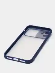 Синий чехол с защитой для камеры на iPhone (Айфон) 6 Plus, 7, XS, 11 Pro Max, 12 mini, 13 Pro