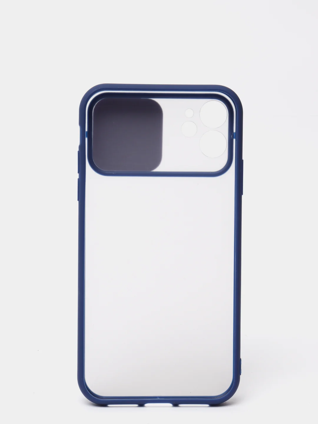 Синий чехол с защитой для камеры на iPhone (Айфон) 6 Plus, 7, XS, 11 Pro Max, 12 mini, 13 Pro