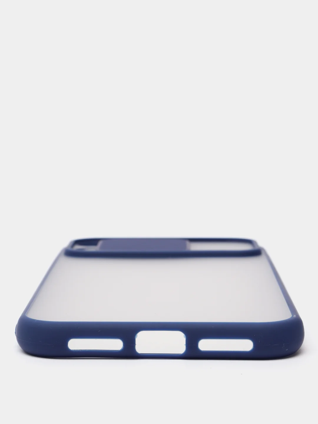 Синий чехол с защитой для камеры на iPhone (Айфон) 6 Plus, 7, XS, 11 Pro Max, 12 mini, 13 Pro