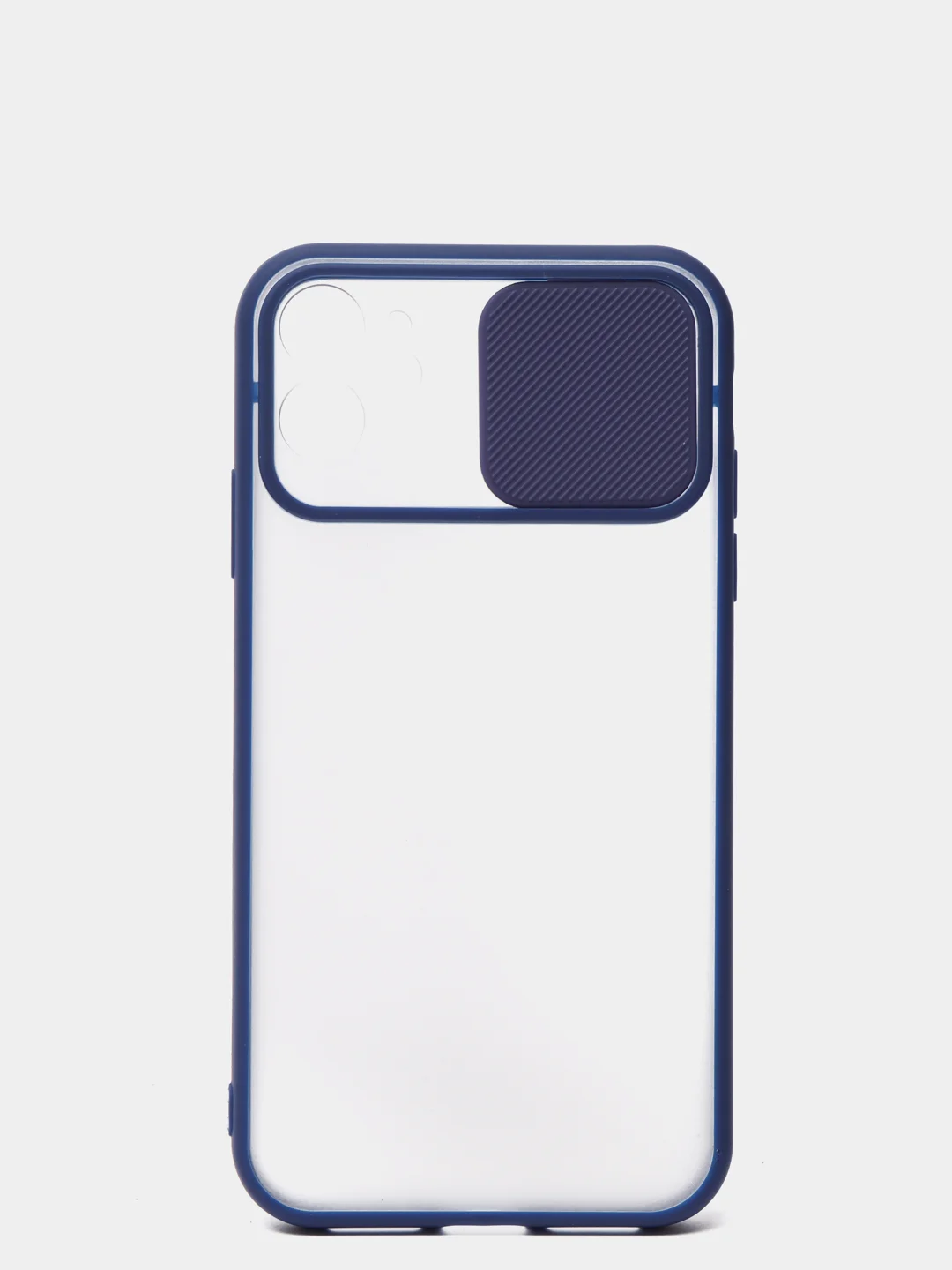 Синий чехол с защитой для камеры на iPhone (Айфон) 6 Plus, 7, XS, 11 Pro Max, 12 mini, 13 Pro