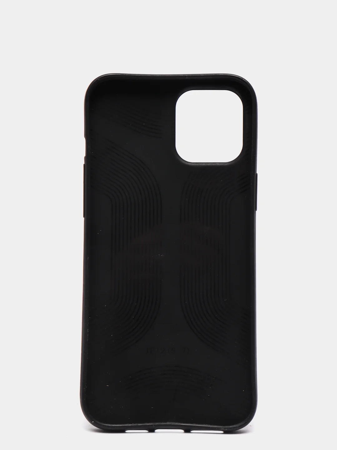 Черный чехол iPhone 12 Mini, 12 / 12 Pro, 12 Pro Max силиконовый "под кожу"