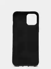 Черный чехол iPhone 12 Mini, 12 / 12 Pro, 12 Pro Max силиконовый "под кожу"