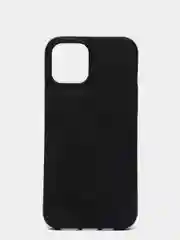 Черный чехол iPhone 12 Mini, 12 / 12 Pro, 12 Pro Max силиконовый "под кожу"