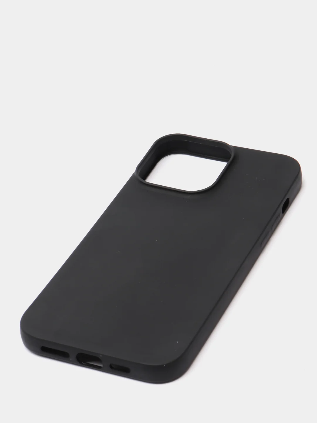 Чехол черный силиконовый iPhone 13 mini, 7 Plus, 8 Plus, X, Xs, 11, 11 Pro, 5, 6, 6s, 6 Plus