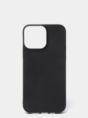 Чехол черный силиконовый iPhone 13 mini, 7 Plus, 8 Plus, X, Xs, 11, 11 Pro, 5, 6, 6s, 6 Plus