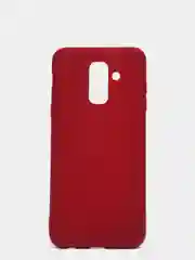 Бордовый чехол Samsung Galaxy A6+, A6 Plus, Галакси А6+, А6 Плюс силиконовый цветной матовый