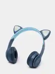 Синий беспроводные наушники с ушками
