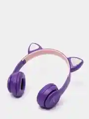 Фиолетовый беспроводные наушники с ушками