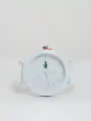 Белый женские наручные часы на силиконовом ремешке