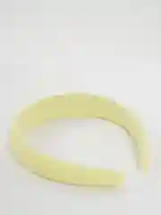 Лимонный тканевый ободок для волос