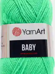 Зеленый пряжа YarnArt "Baby", 50г, 150м, 100% акрил