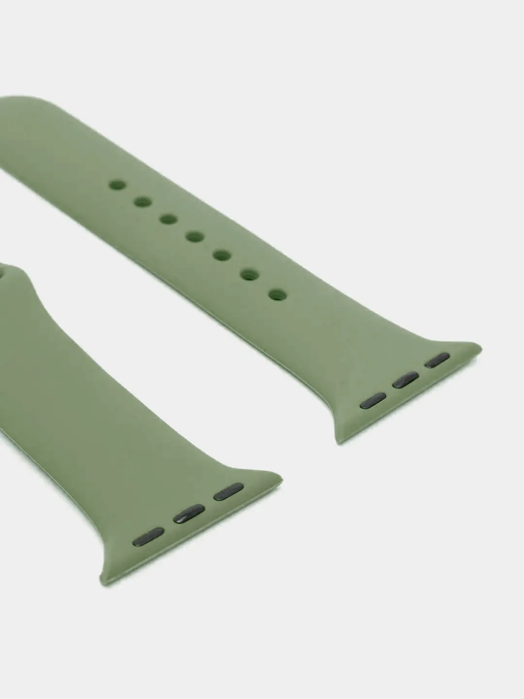 Оливковый ремешок, силиконовый, цветной, для Apple Watch, 38, 40, 42, 44, 45, 49 мм