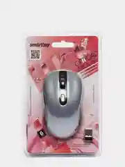 Серый мышь беспроводная Smartbuy LUCK, серая и черная
