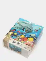 Белый пазлы 1000 элементов, животный мир