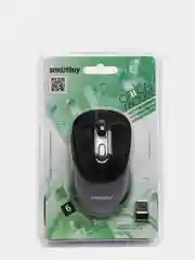 Черный мышь беспроводная Smartbuy LUCK, серая и черная