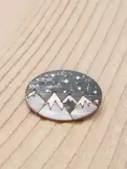 Серый деревянные значки "Космос"