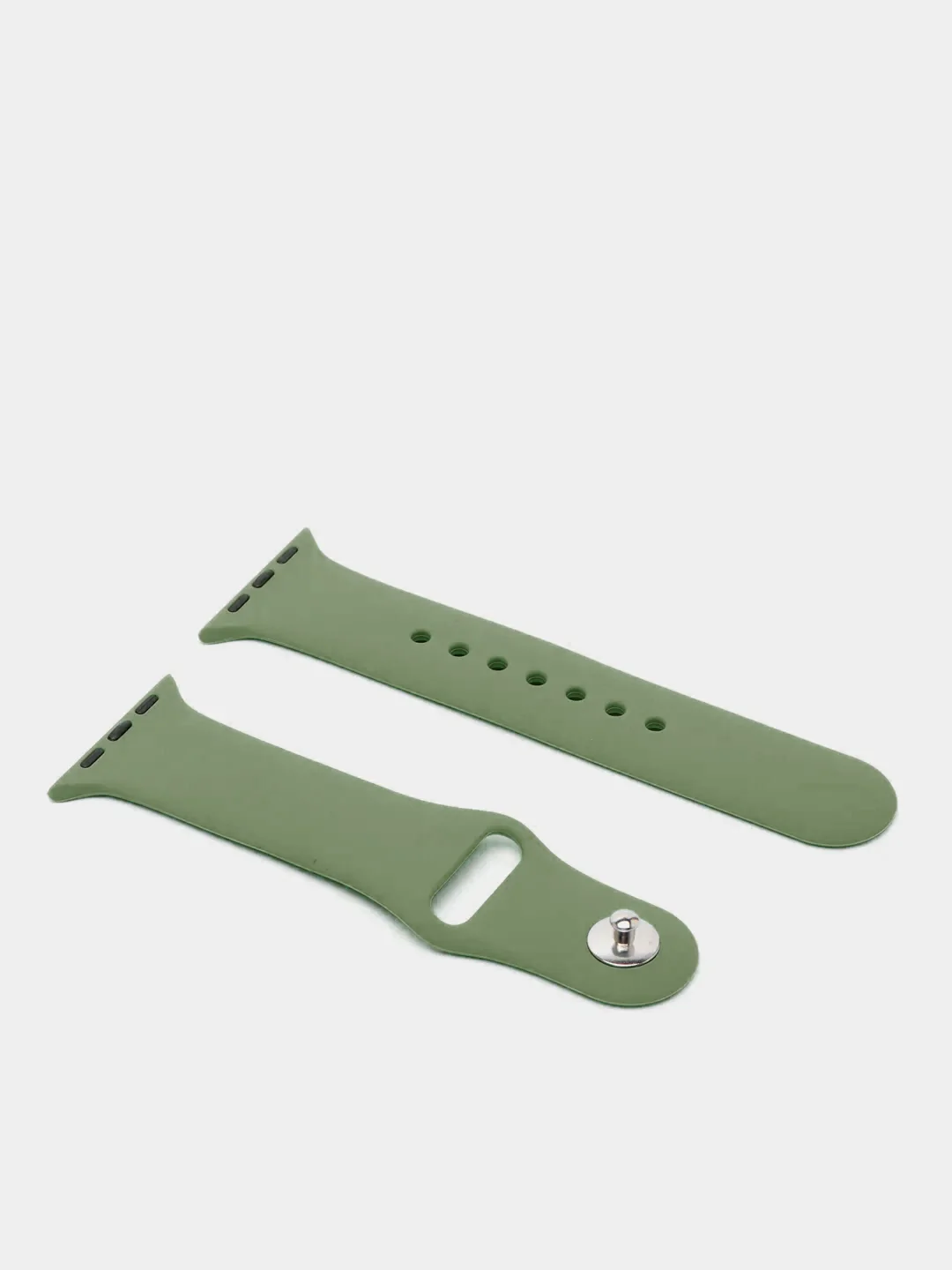 Лесной зеленый ремешок, силиконовый, цветной, для Apple Watch, 38, 40, 42, 44, 45, 49 мм