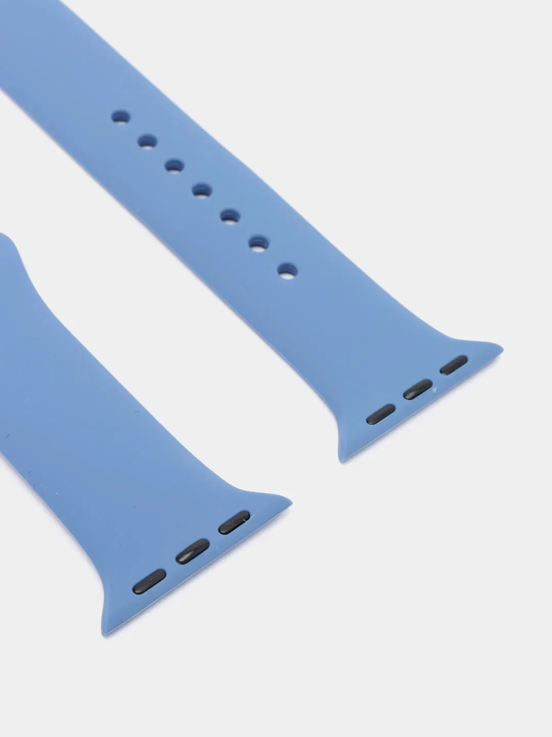 Синий ремешок, силиконовый, цветной, для Apple Watch, 38, 40, 42, 44, 45, 49 мм