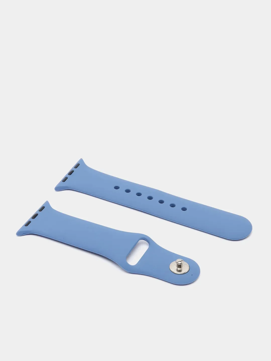 Синий ремешок, силиконовый, цветной, для Apple Watch, 38, 40, 42, 44, 45, 49 мм