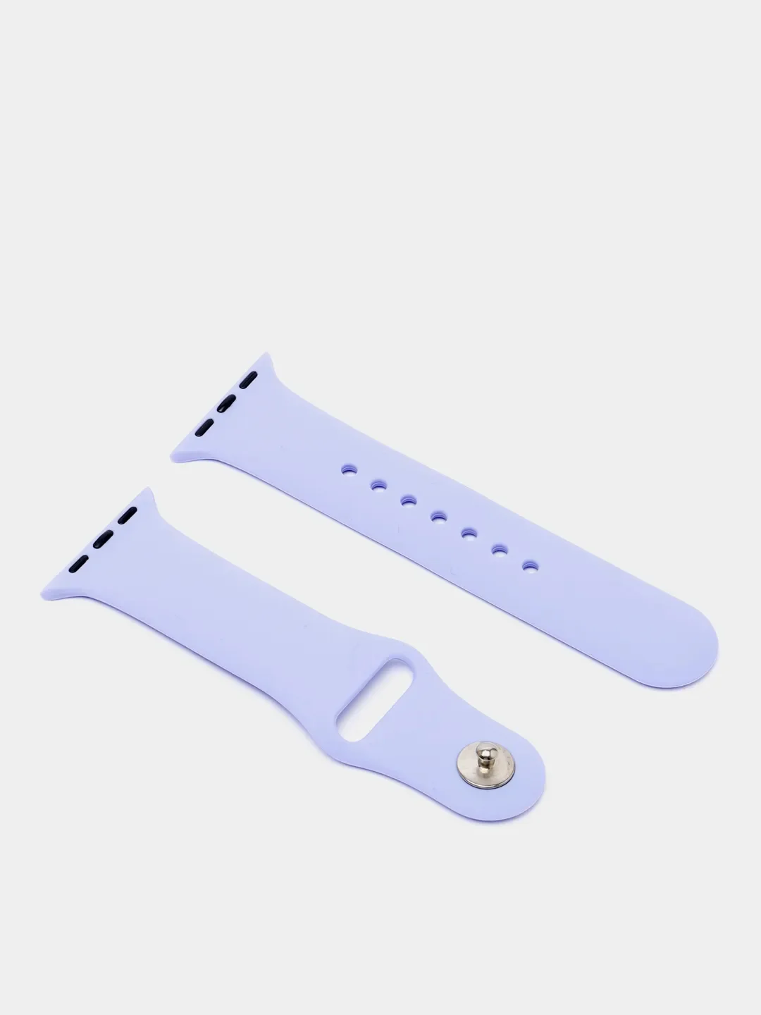 Лавандовый ремешок, силиконовый, цветной, для Apple Watch, 38, 40, 42, 44, 45, 49 мм